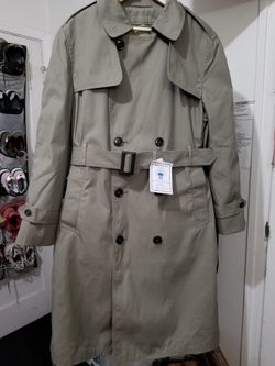 NEW Military Trench Coat Sz. 42S rain coat jacket 