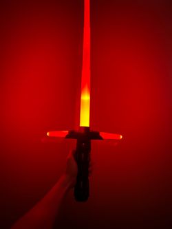 2015 Star Wars Kylo Ren Electronic Crossguard Hasbro Lightsaber - Works
