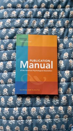 Great condition APA guide