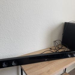 LG Bluetooth Sound Bar and Subwoofer