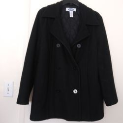 Women's Gorgeous Blak Wool Coat