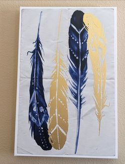 Feather Wall Art Canvas