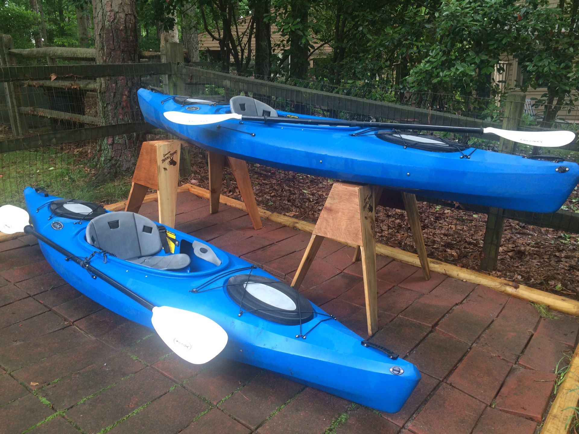 Two Kayaks Equinox 10.4 Sit-In with Paddles