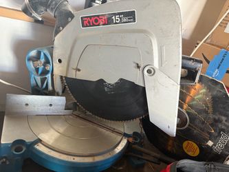 Ryobi 15" Compound Miter Saw + Bonus Freud Premium Blade
