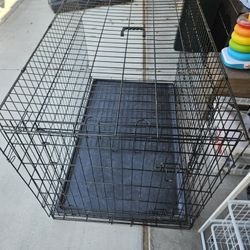 48" Double Door Dog Crate