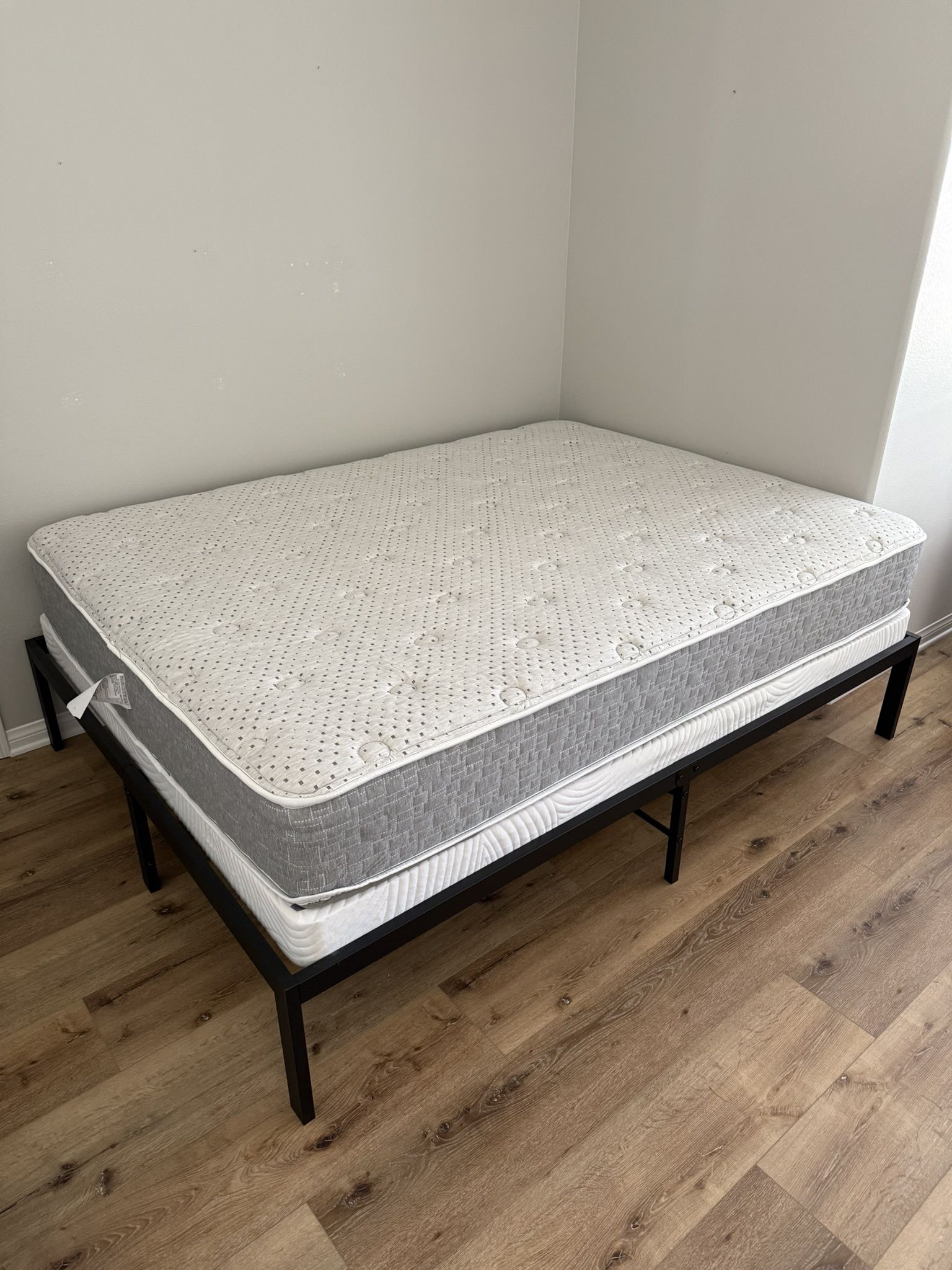 Queen Mattress, Box Spring, And Bed Frame