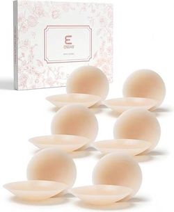 new Nipple Covers for Women, Reusable Adhesive Silicone Bra Pasties for No Show Strapless Dress  About this item  Ditch Your Bra, Embrace Comfort! - S