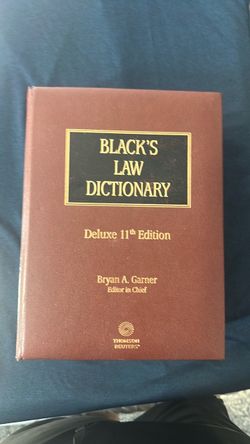 Black's Law Dictionary Deluxe 11th Edition
