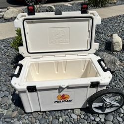 Pelican 65Qt Cooler -Custom  Wheels 