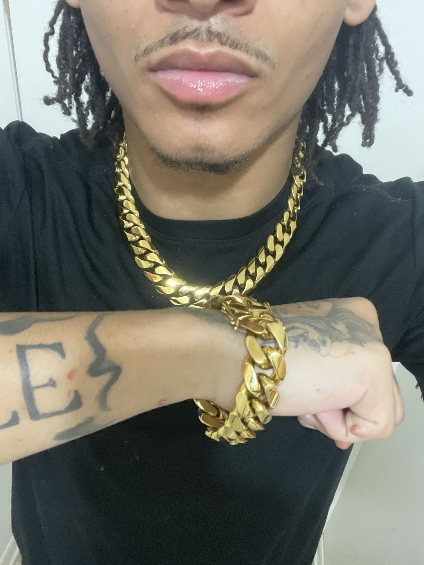 18k Gold Plated Cuban Set Box Lox
