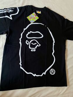 Bape Black/White Ape head tee