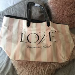 Bran New Victoria Secret Tote Bag Pink And White