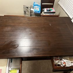 Real Wood Dining Table 