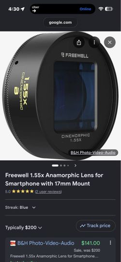 Freewell anamorphic lens