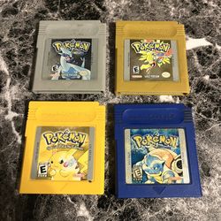 Nintendo Gameboy Pokemon Games 