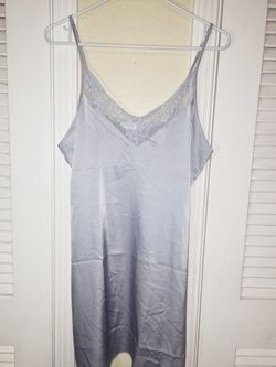 Baby Blue Night Gown Slip Dress
