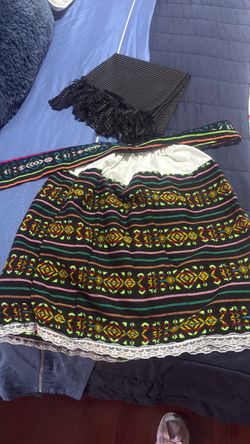 mexican skirt with rebozo