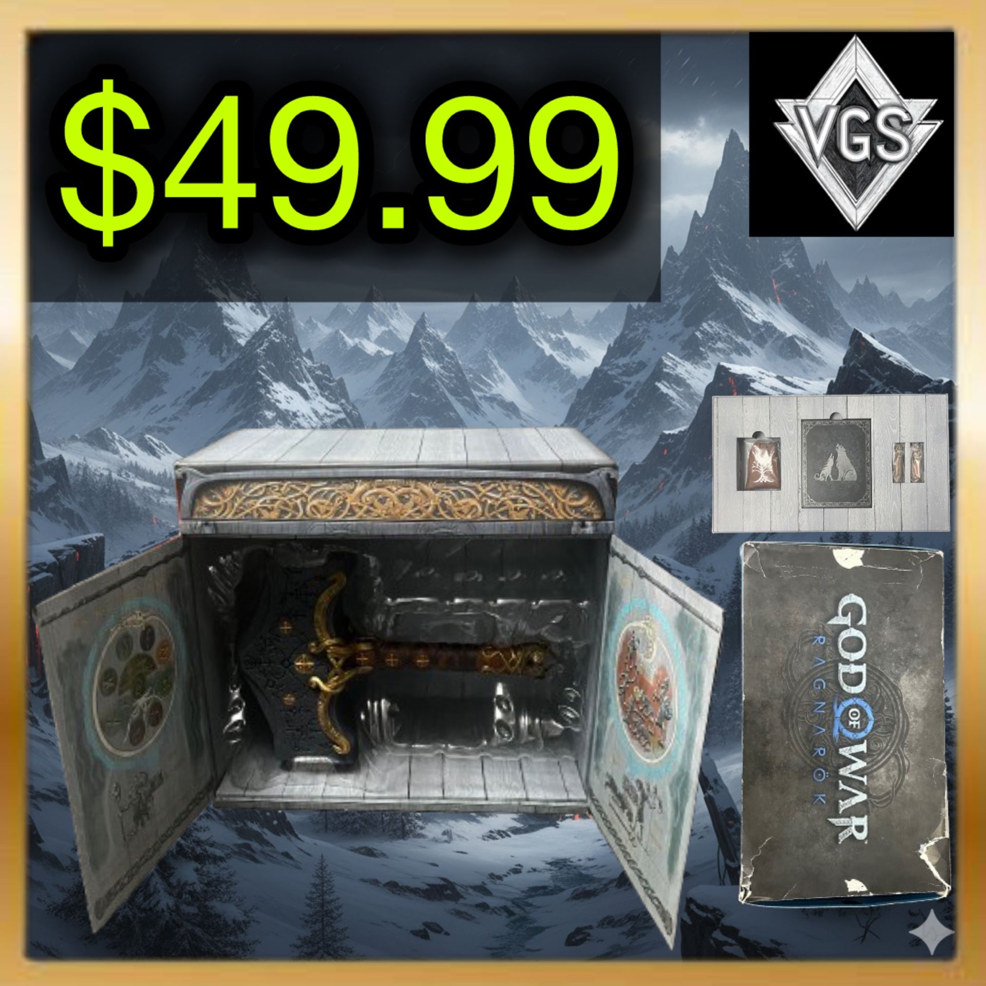 *COLLECTOR’S EDITION* God of War Ragnarök – Mjölnir Hammer Collectible (PlayStation)