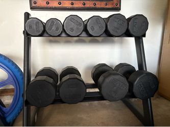 Dumbbells + Rack