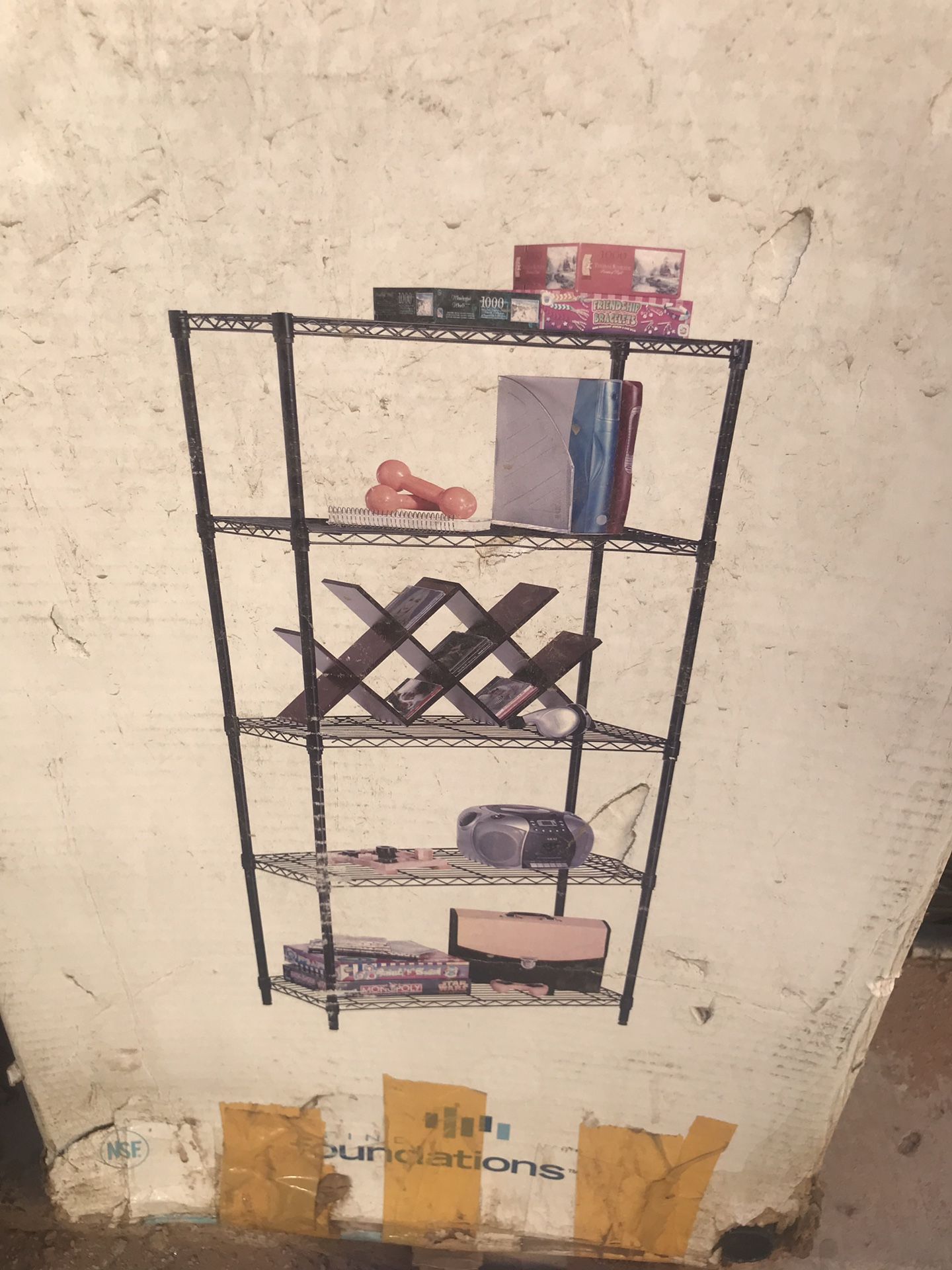 Metal rakes / shelves