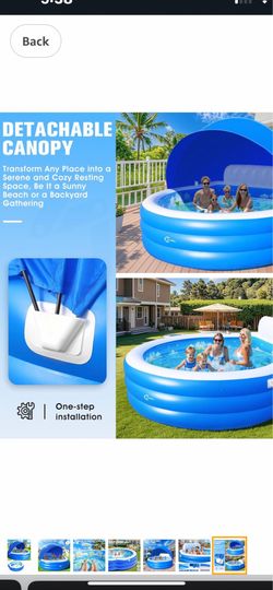 Lanblu inflatable pool