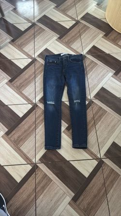 Banana republic Dark Wash Distressed Skinny Jeans