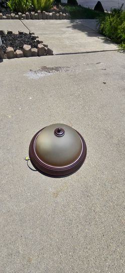 Bronze ceiling fixture 11 1/2 inches wide