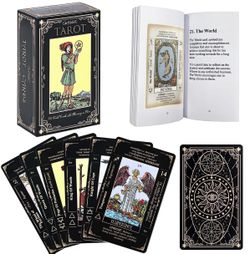 SUNHHX Tarot Cards Set, Tarot Cards For Beginners With Meanings On Them