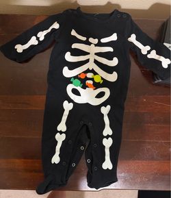 Just One You By Carter’s Baby Skeleton One Piece Bodysuit Size 9 Months