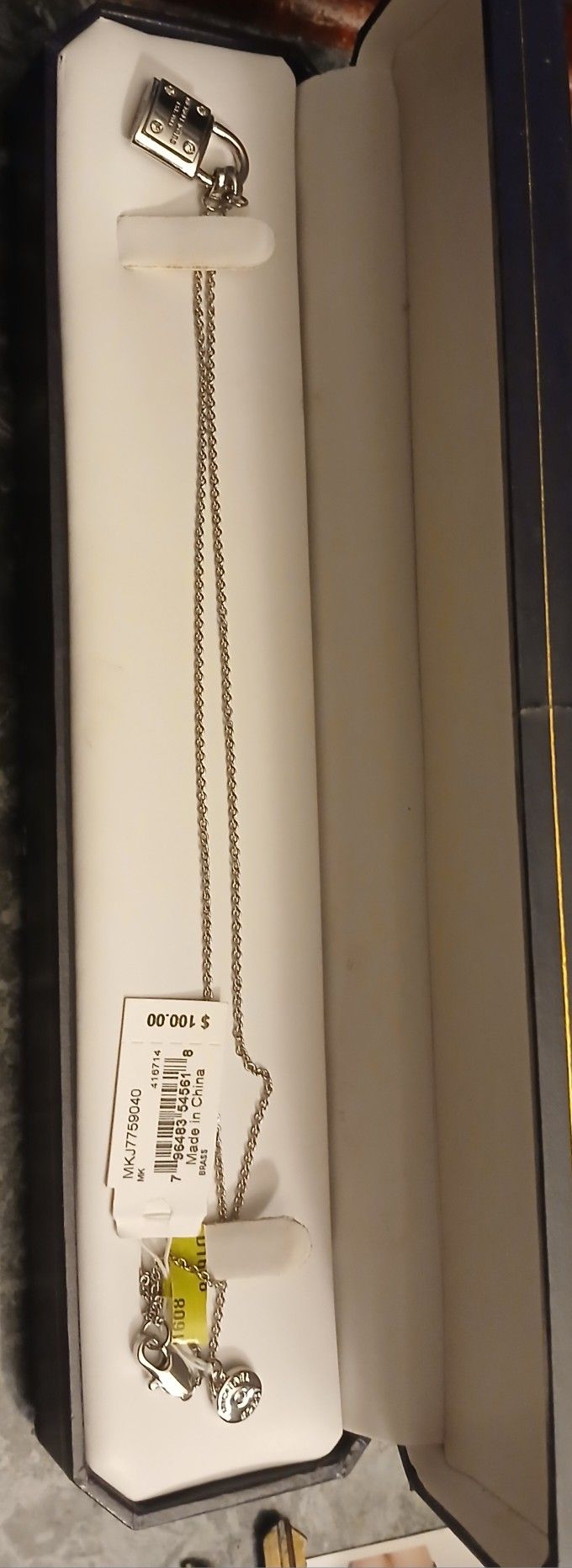 Michael Kors Sterling Silver Locket Necklace