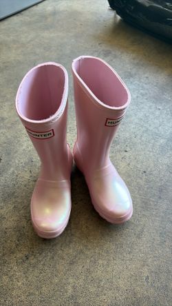 Pink sparkle, hunter kids boots size 13 B/1G