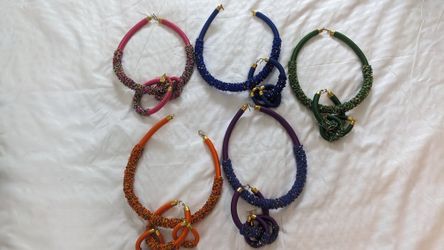 Authentic handcrafted/handmade Maasai ethnic boho African Necklace & Earrings set