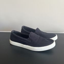 Old Navy Womens 8.5 Canvas Slip On Shoes Sneakers Black
