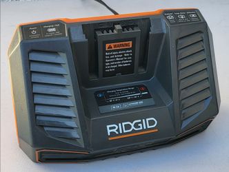 RIDGID 9.6V–18V Dual-Chemistry Battery Charger!