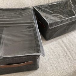 Closet Storage Bins With Lids -  New 