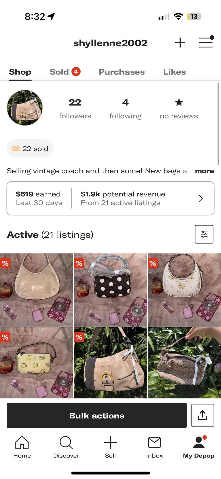 Vintage And New Coach Bags