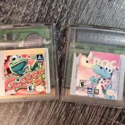 (2) Nintendo Gameboy Video Game Frogger 2 & Croc