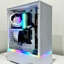 Beautiful White LianLi Gaming PC
