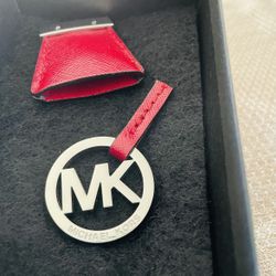 Genuine Michael Kors Purse Silver Charm (New) 