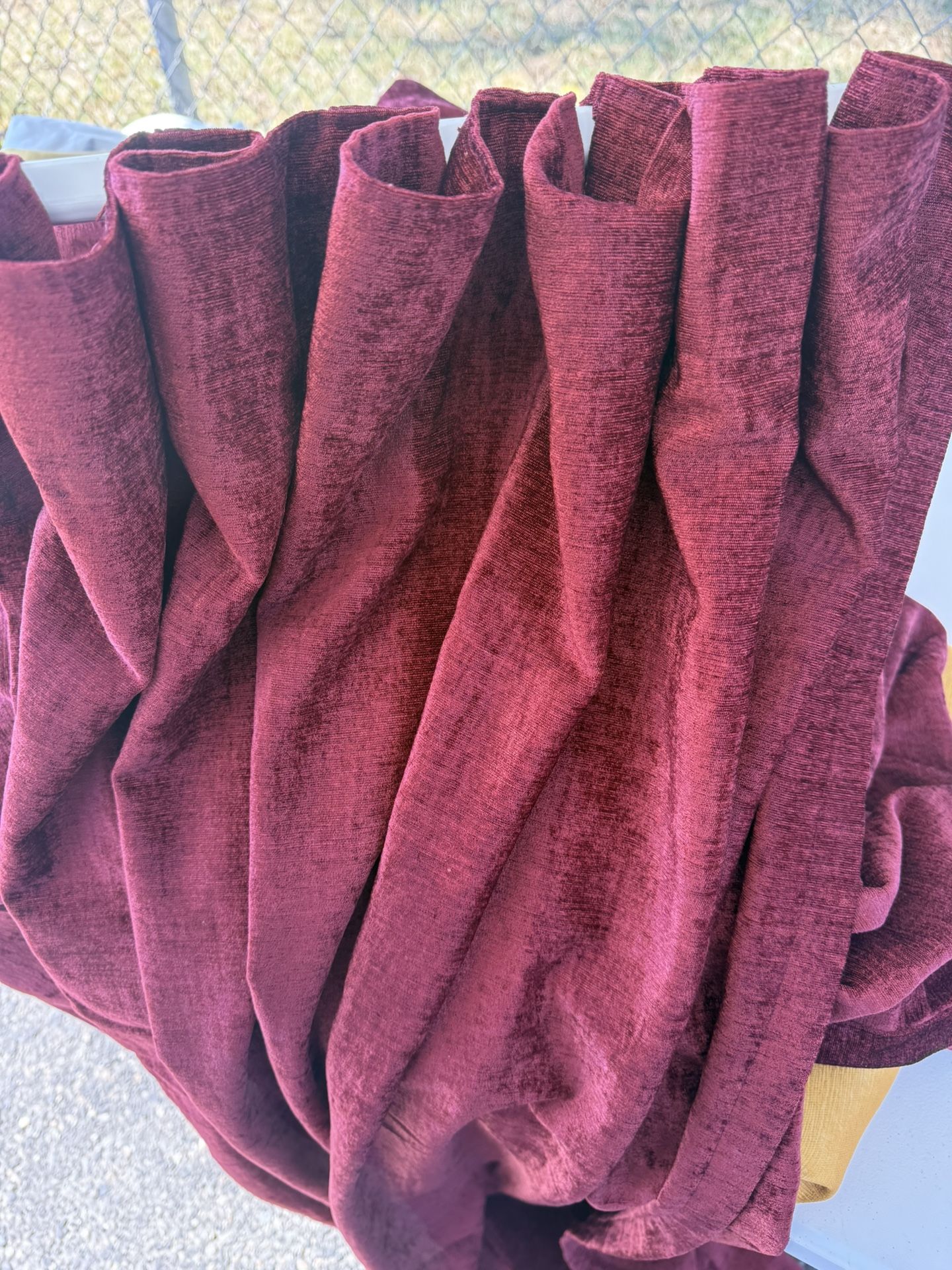 Cortinas Rojas Tercio Pelo