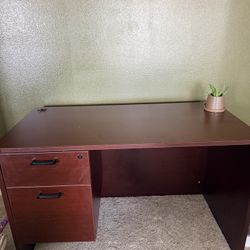 wooden Table/desk with drawers