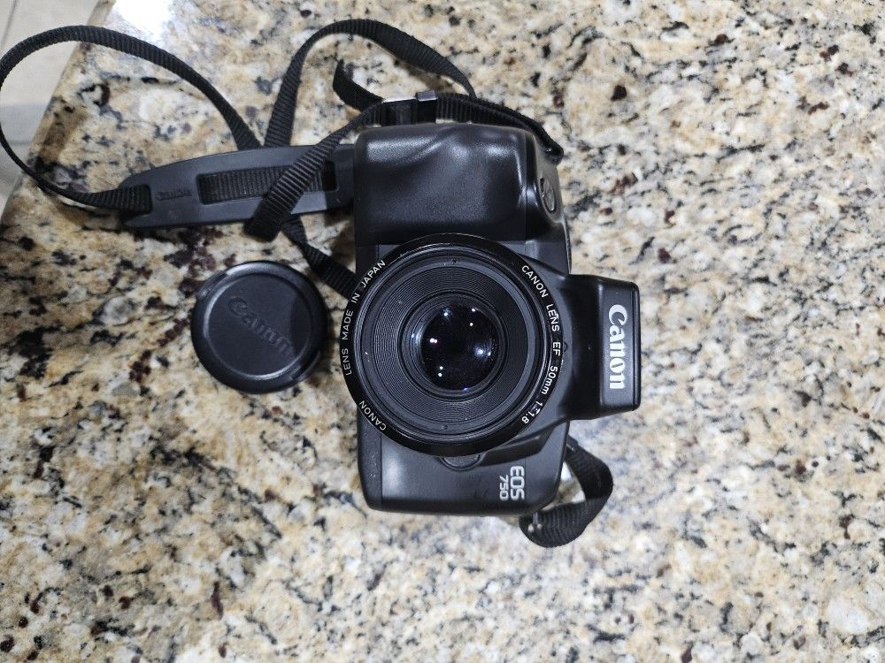 Canon EOS 750 SLR Film Camera Body and 50mm lens