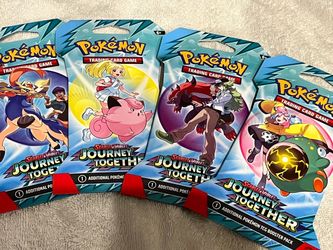 2025 POKEMON JOURNEY TOGETHER SLEEVED BOOSTER PACKS (4) FULL ART SET