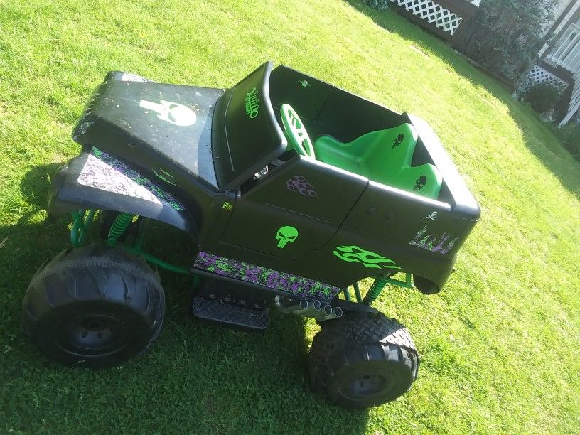 36v UPGRADED Gravedigger Power Wheel Monster Truck