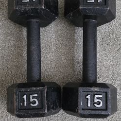 15 lbs dumbbells