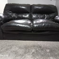 2 Seater Black Color Sofa