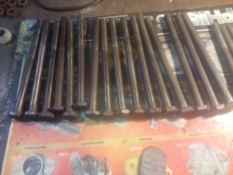Bolts, All thread, Various Lengths And Sizes 