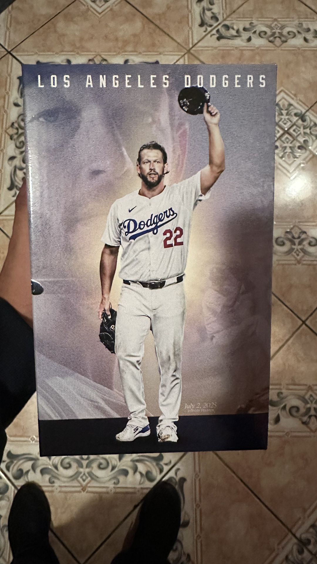 Clayton Kershaw 3000 Strikeout Bobblehead Dodgers 2025 SGA Collectibles