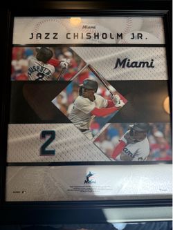 official Fanatics-framed Jazz Chisholm Jr. Miami Marlins collage