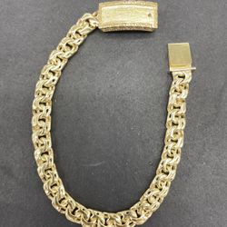 10k Solid Gold Chino Link Bracelet 